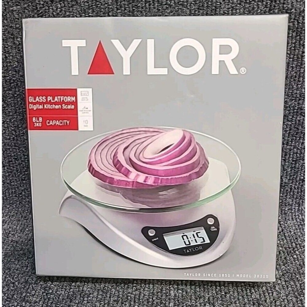 New Taylor Glass Platform Digital Kitchen Scale